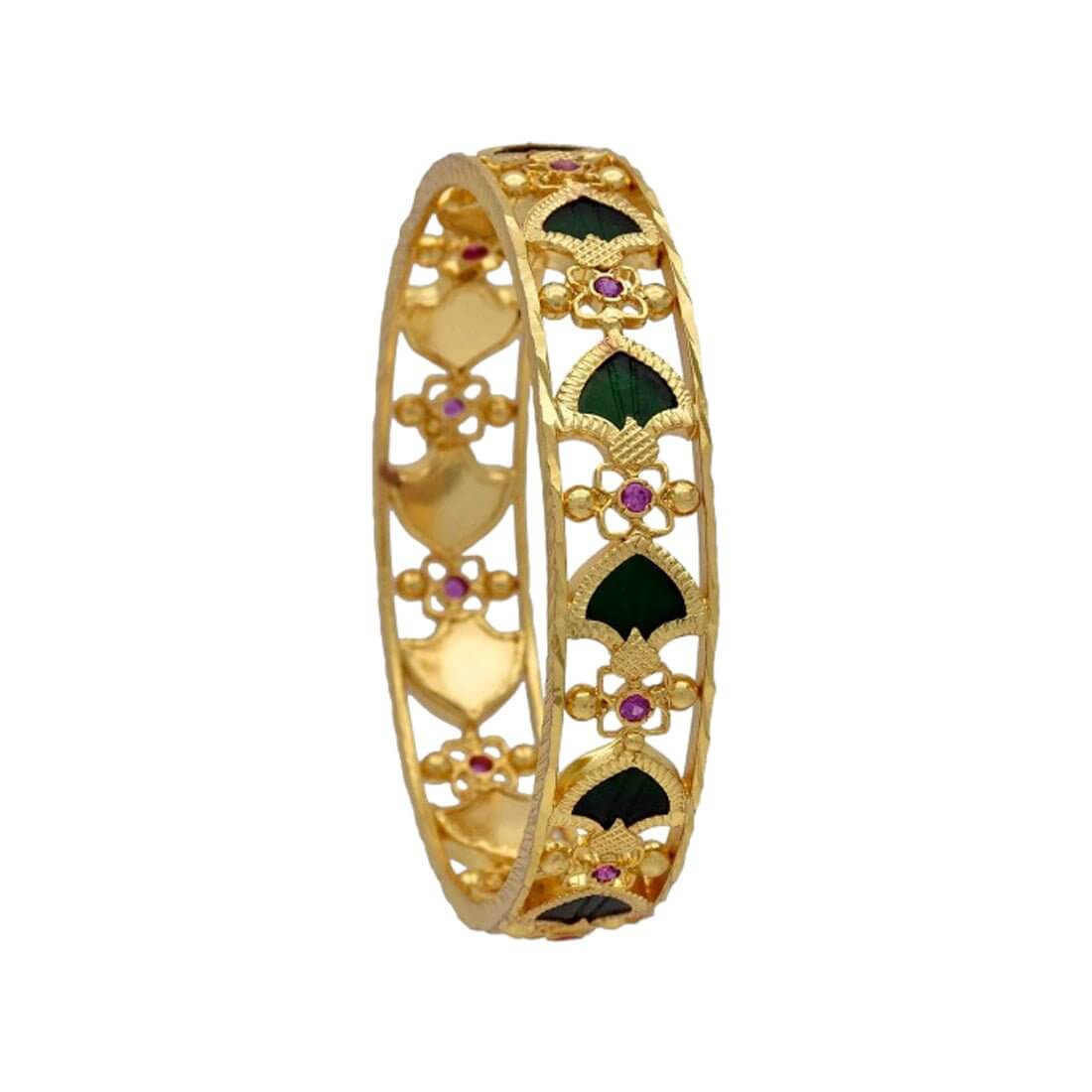 Traditional Palakka Stone Bangle - K Supreme