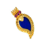 Traditional Small Gold Plated Mango Pendant Chain