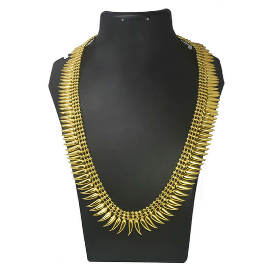 Traditional South Indian Pulinakham Long Chain Necklace