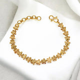 Trendy Gold Plated Floral Bracelet for Ladies - KSupreme
