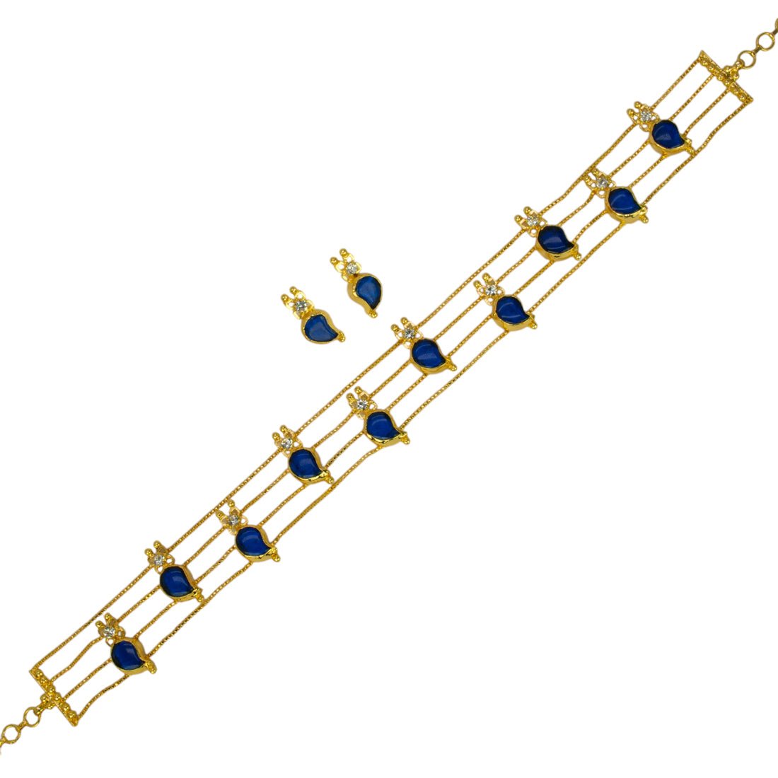 Trendy Gold Plated Mango Choker Set - KSupreme