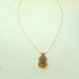 Trendy Invisible Chain CZ Victorian Pendant Necklace - KSupreme