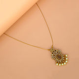 Trendy Invisible Chain CZ Victorian Pendant Necklace - KSupreme