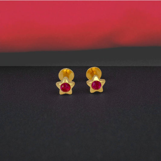 Twinkling Star Gold Plated Second Studs - K Supreme
