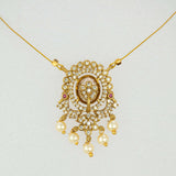 Victorian Invisible Chain CZ Pendant Necklace - K Supreme