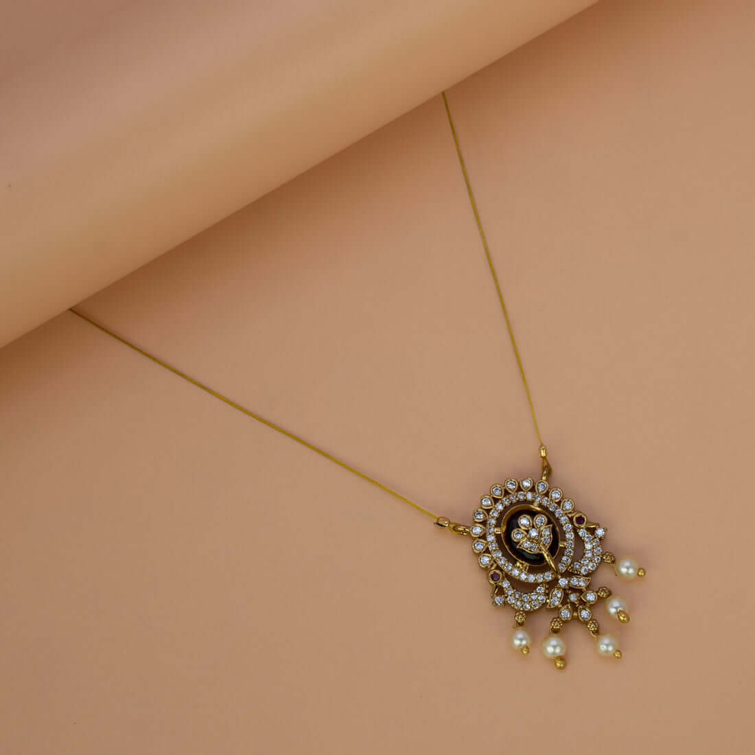 Victorian Invisible Chain CZ Pendant Necklace - K Supreme